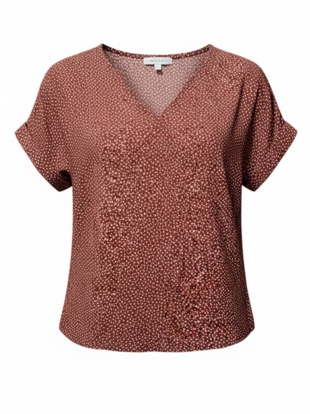 Old Navy Brown Polka Dot Top – XS